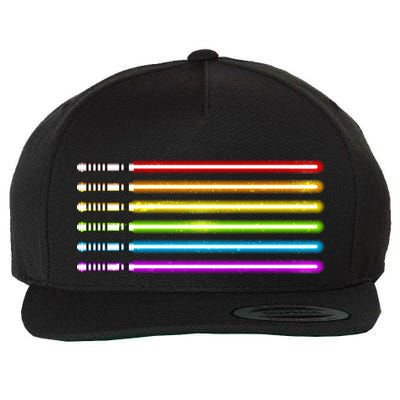 LGBT Lightsaber Gay Pride Flag Wool Snapback Cap