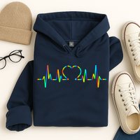LGBT Love Heart Pulse  Hoodie