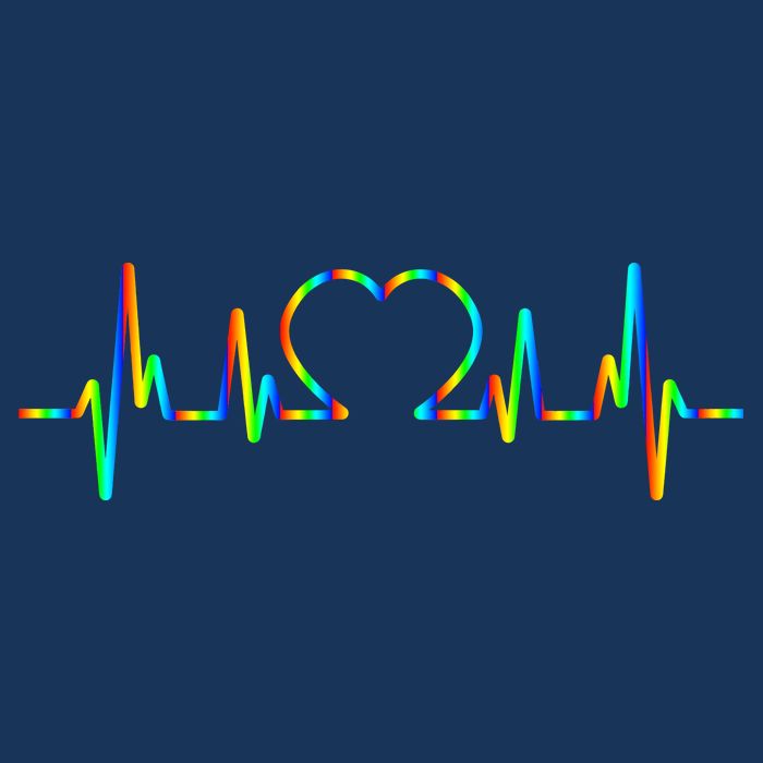LGBT Love Heart Pulse  Hoodie