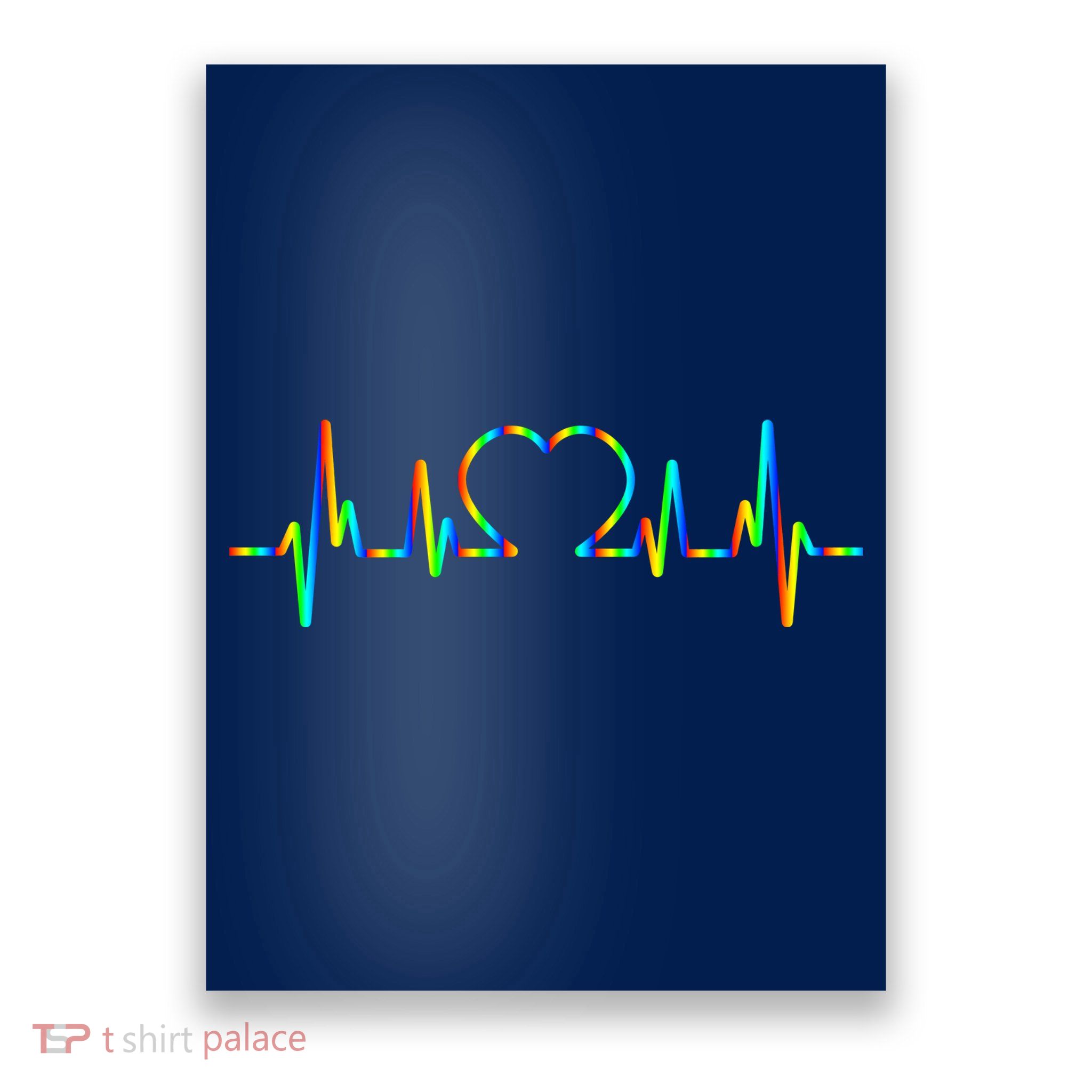 LGBT Love Heart Pulse  Poster