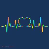 LGBT Love Heart Pulse  Poster