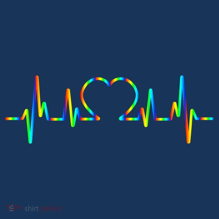 LGBT Love Heart Pulse  Poster