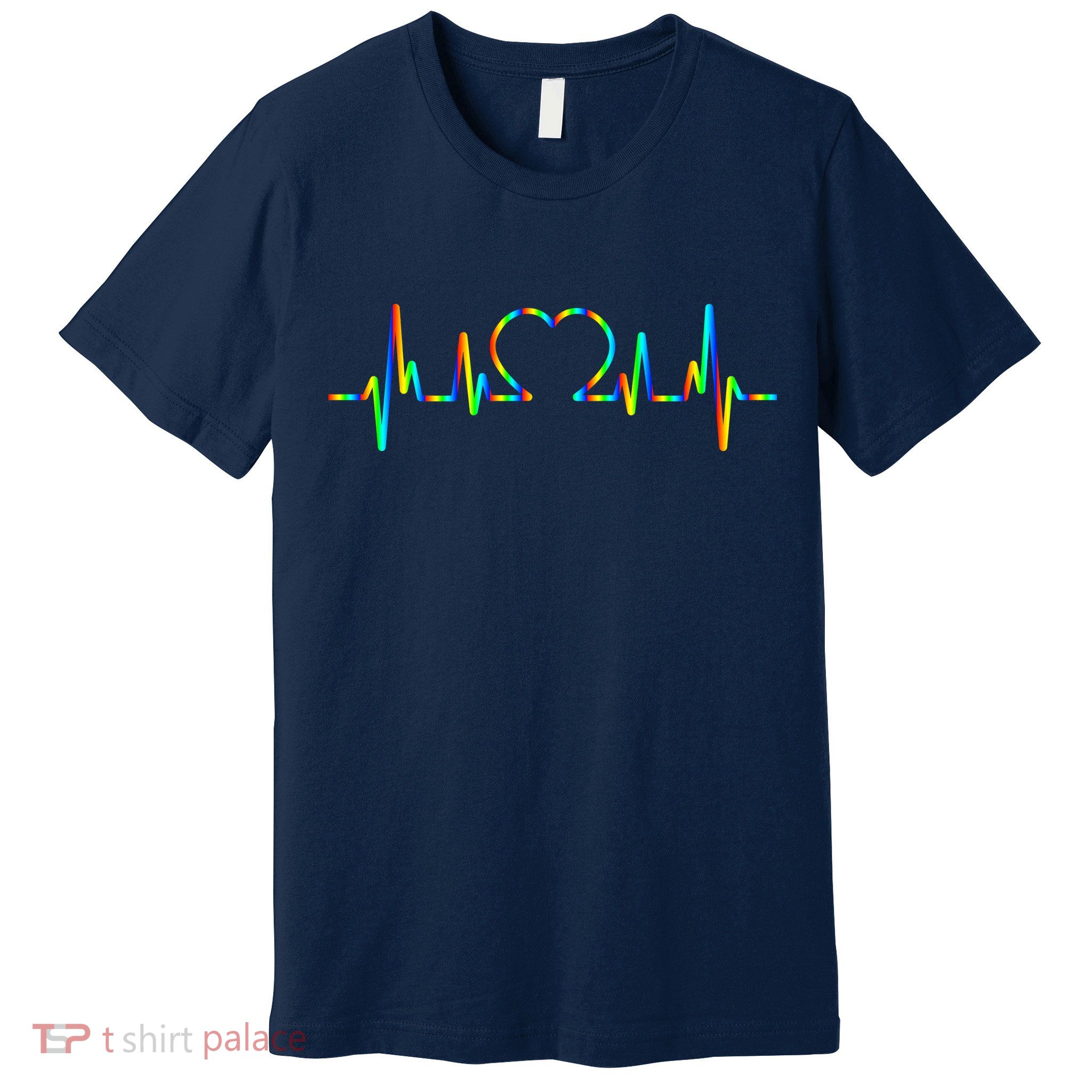 LGBT Love Heart Pulse  Premium T-Shirt