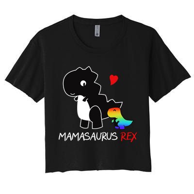LGBT Mom Saurus Rex Mamasaurus Crop Top