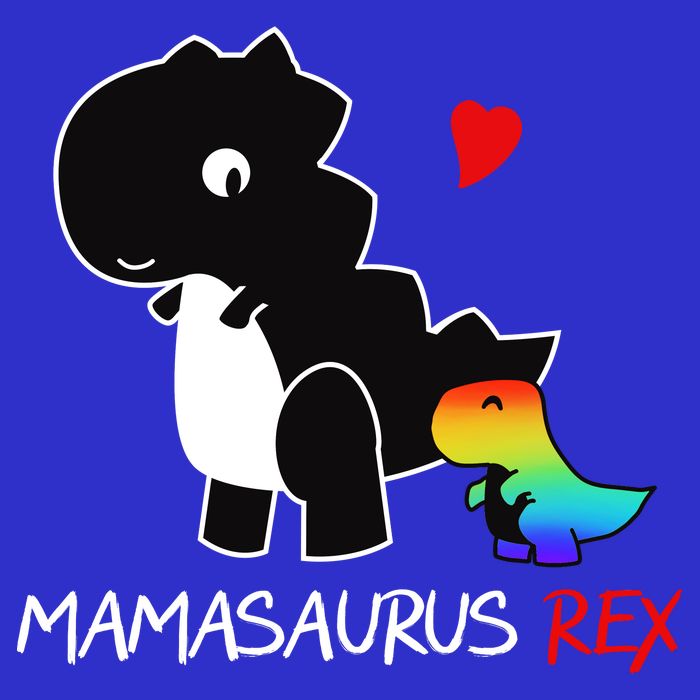 LGBT Mom Saurus Rex Mamasaurus Tall T-Shirt
