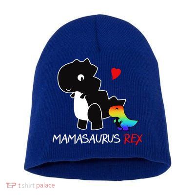LGBT Mom Saurus Rex Mamasaurus Short Acrylic Beanie