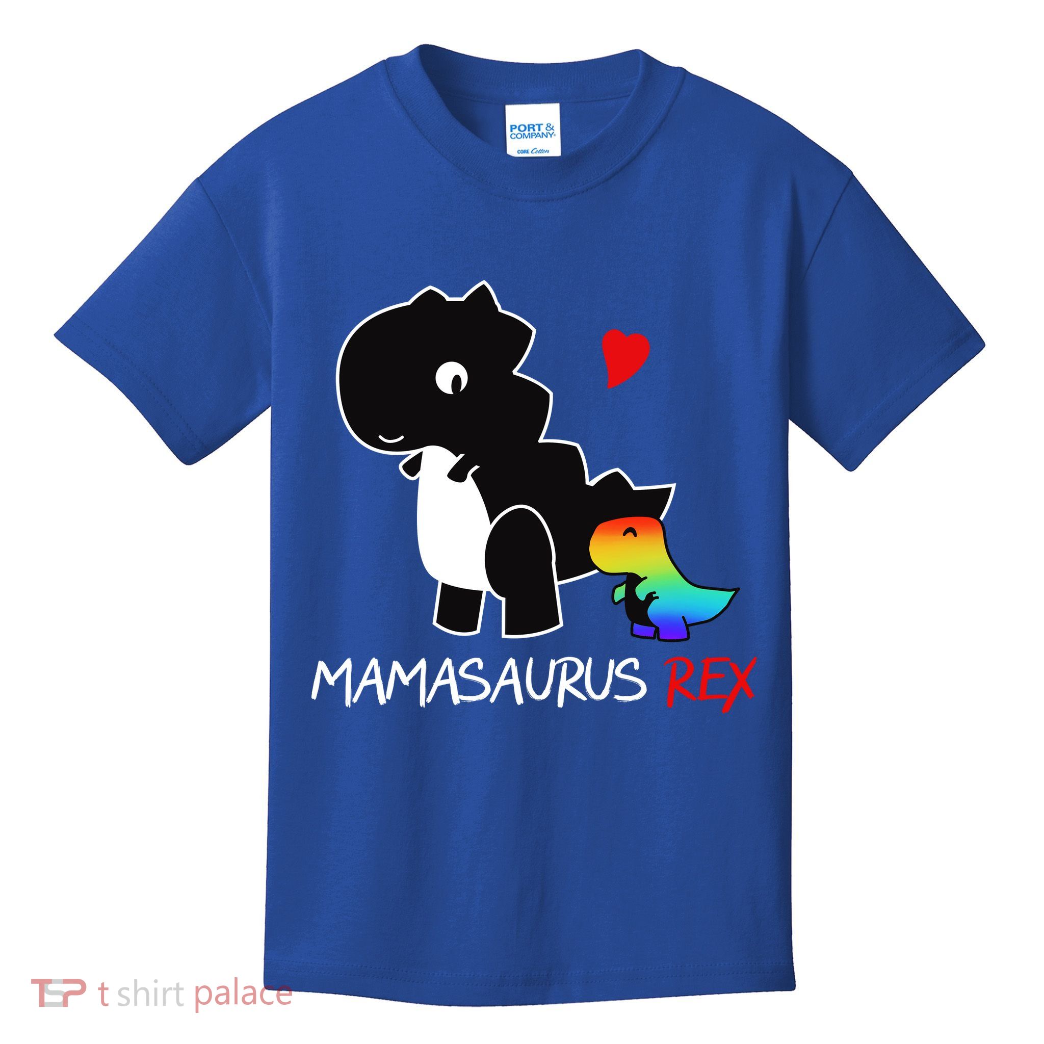 LGBT Mom Saurus Rex Mamasaurus Kids T-Shirt