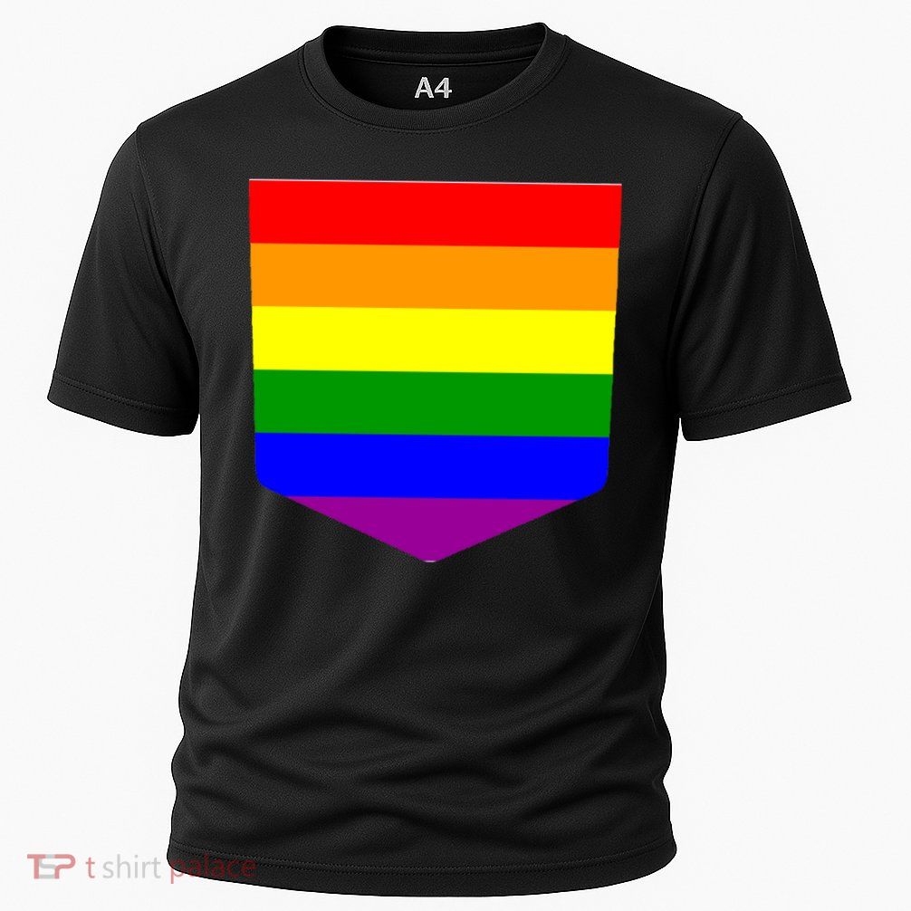 LGBT Pocket Rainbow Cooling Performance Crew T-Shirt