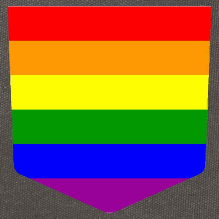 LGBT Pocket Rainbow Cotton Canvas Backpack