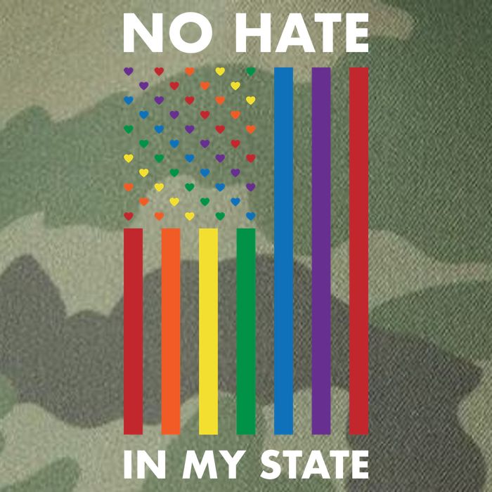 LGBT Pride Flag No Hate In My State Legacy Tie Dye Trucker Hat