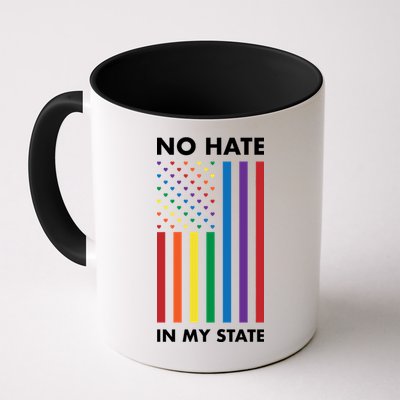 LGBT Pride Flag No Hate In My State Mug