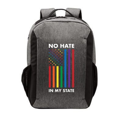 LGBT Pride Flag No Hate In My State Vector Backpack