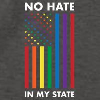 LGBT Pride Flag No Hate In My State Vector Backpack