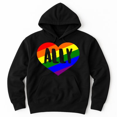 LGBT Pride Love Ally Heart Hoodie