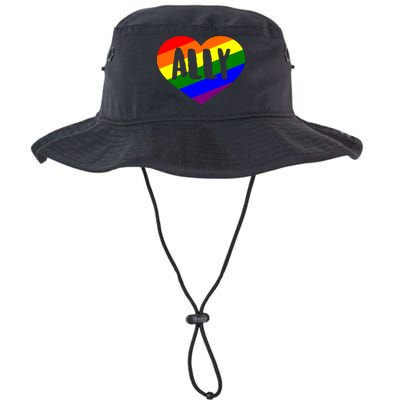 LGBT Pride Love Ally Heart Bucket Hat