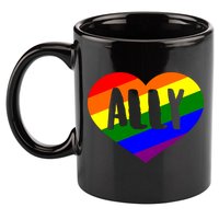 LGBT Pride Love Ally Heart 11oz C Handle Ceramic Mug