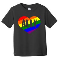 LGBT Pride Love Ally Heart Toddler T-Shirt