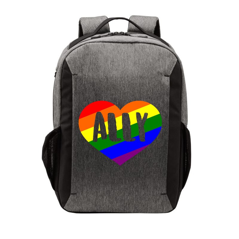LGBT Pride Love Ally Heart Vector Backpack