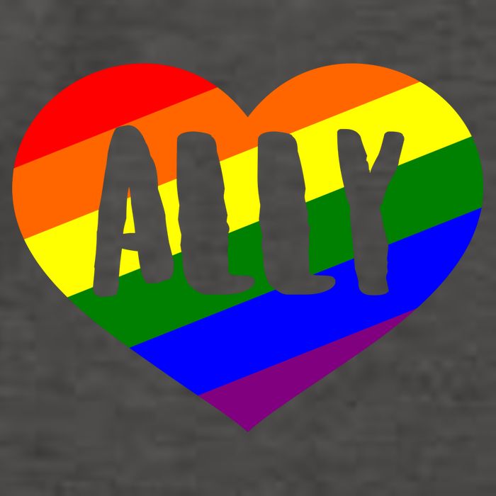LGBT Pride Love Ally Heart Vector Backpack