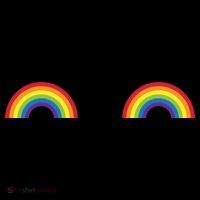 LGBT Rainbow Boobs Gay Pride 7-Panel Snapback Hat