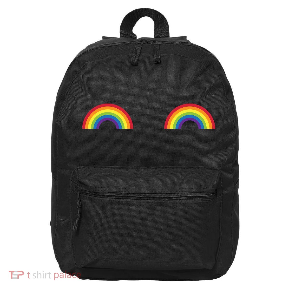 LGBT Rainbow Boobs Gay Pride 16 in Basic Backpack