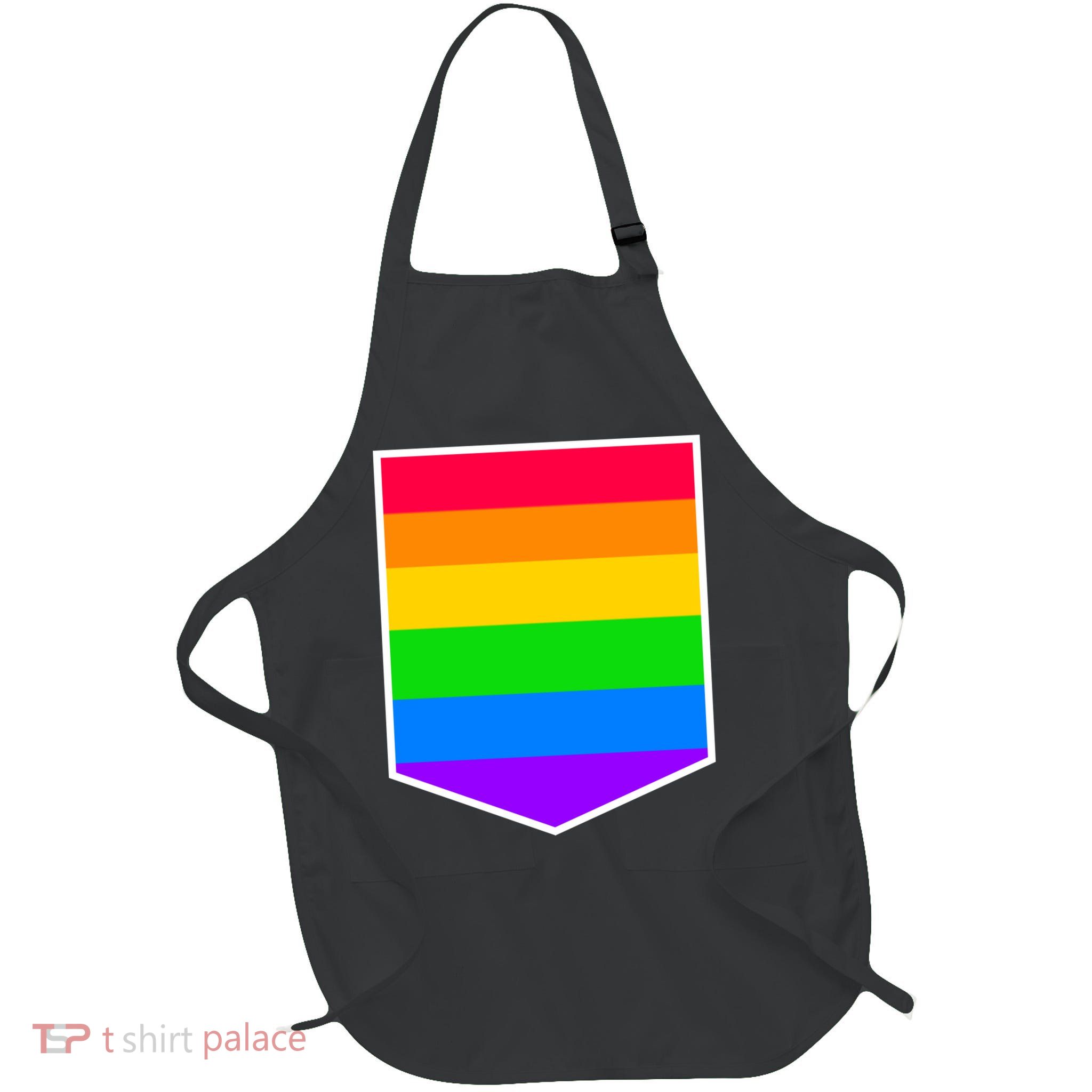 LGBT Rainbow Shirt Pocket Apron