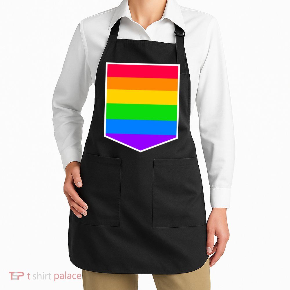 LGBT Rainbow Shirt Pocket Apron
