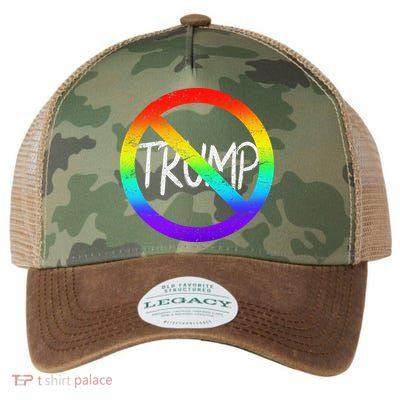 LGBT Stop Trump Rainbow Gay Pride Legacy Tie Dye Trucker Hat