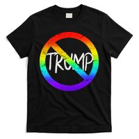 LGBT Stop Trump Rainbow Gay Pride T-Shirt