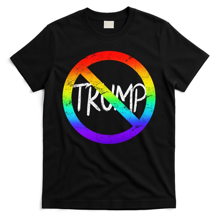 LGBT Stop Trump Rainbow Gay Pride T-Shirt