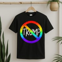 LGBT Stop Trump Rainbow Gay Pride T-Shirt