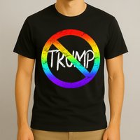 LGBT Stop Trump Rainbow Gay Pride T-Shirt