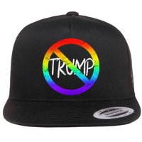 LGBT Stop Trump Rainbow Gay Pride Flatbill Hat