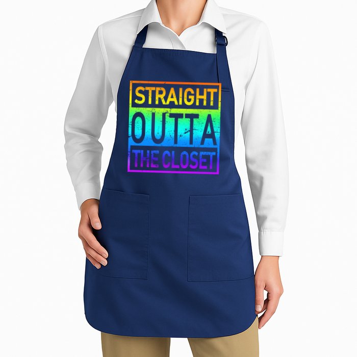 LGBT Straight Outta The Closet Pride Apron