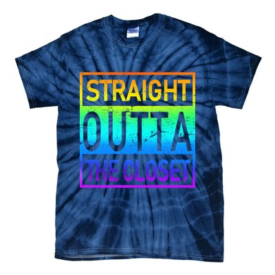 LGBT Straight Outta The Closet Pride Tie-Dye T-Shirt
