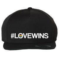 LGBT Supporters Love Wins Wool Snapback Cap