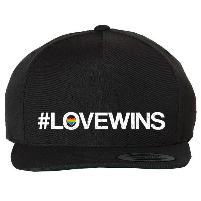 LGBT Supporters Love Wins Wool Snapback Cap