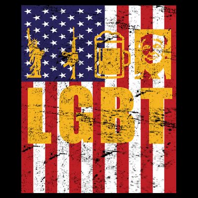 LGBT USA American trump Flag T-Shirt