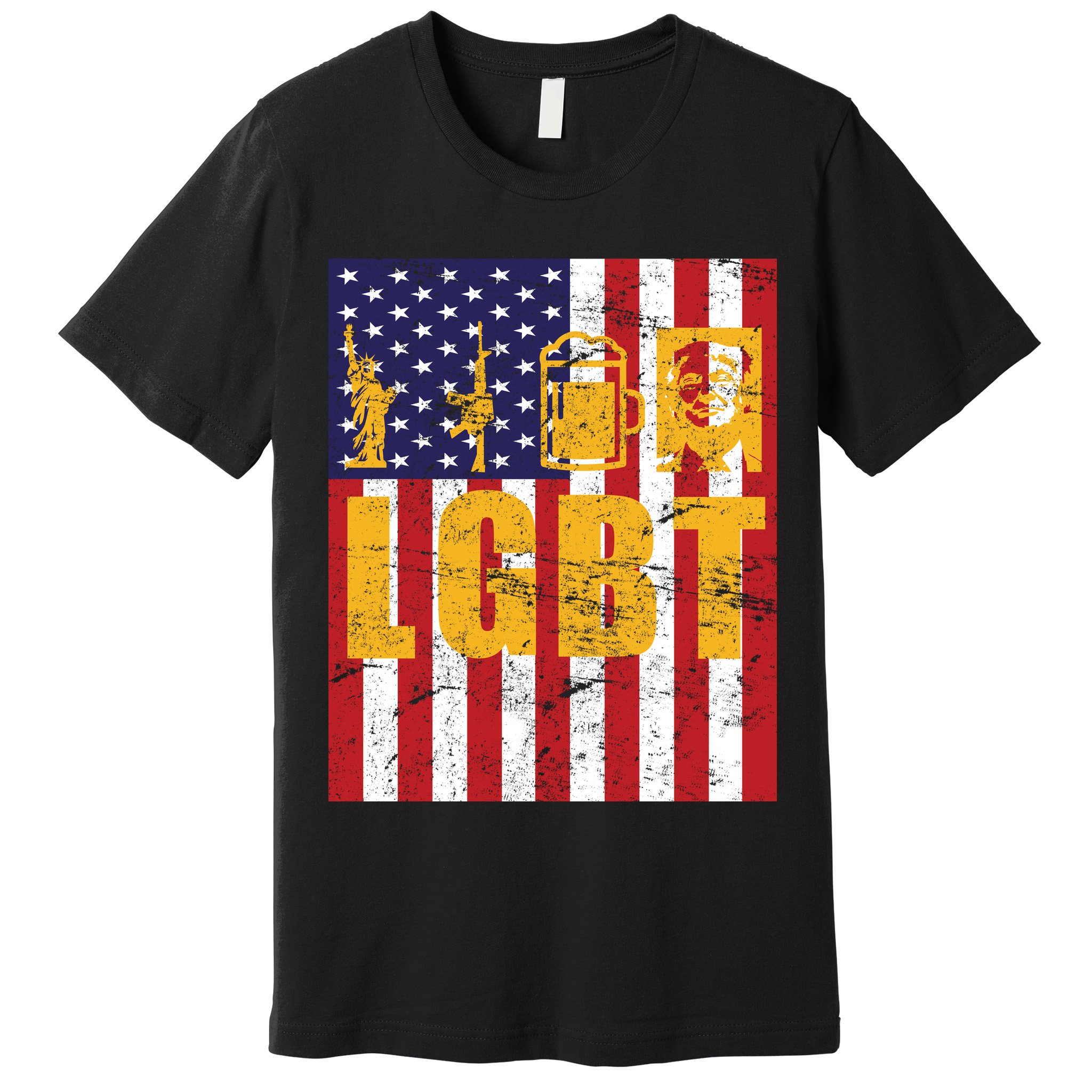 LGBT USA American trump Flag Premium T-Shirt