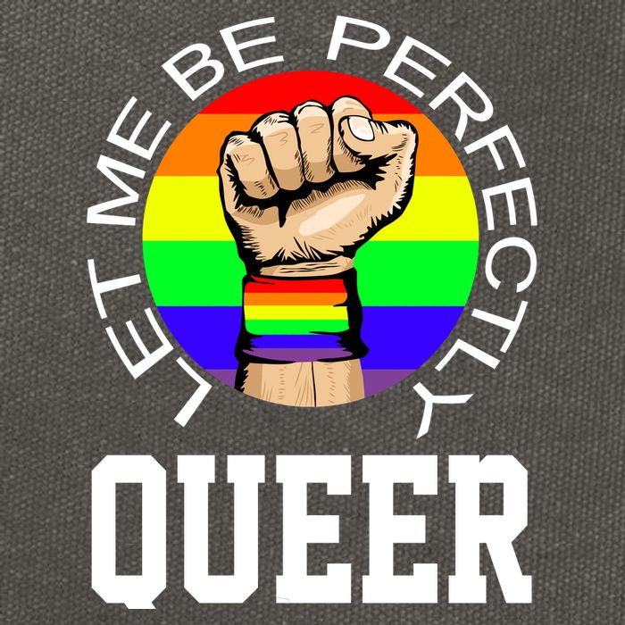 LGBTQ Let Me Be Perfectly Queer Gay Pride Cotton Canvas Backpack