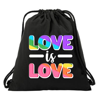 LGBTQ Love Is Love Drawstring Bag