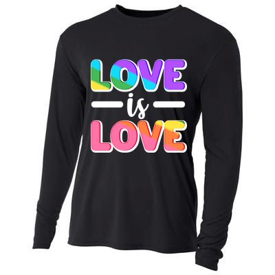 LGBTQ Love Is Love Cooling Performance Long Sleeve Crew