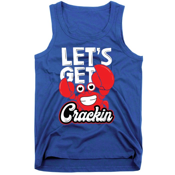 LetS Get Crackin Crab Eater Seafood Lover Crab Boil Tank Top