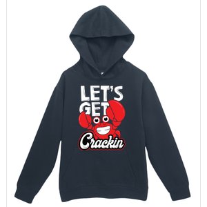 LetS Get Crackin Crab Eater Seafood Lover Crab Boil Urban Pullover Hoodie