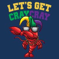 Lets Get Cray Cray Dabbing Crawfish Mardi Gras Infant Baby Jersey Bodysuit
