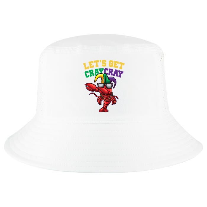 Lets Get Cray Cray Dabbing Crawfish Mardi Gras Cool Comfort Performance Bucket Hat