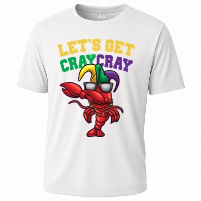 Lets Get Cray Cray Dabbing Crawfish Mardi Gras Performance Shirt