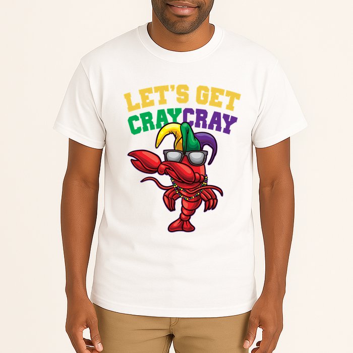 Lets Get Cray Cray Dabbing Crawfish Mardi Gras Tall T-Shirt