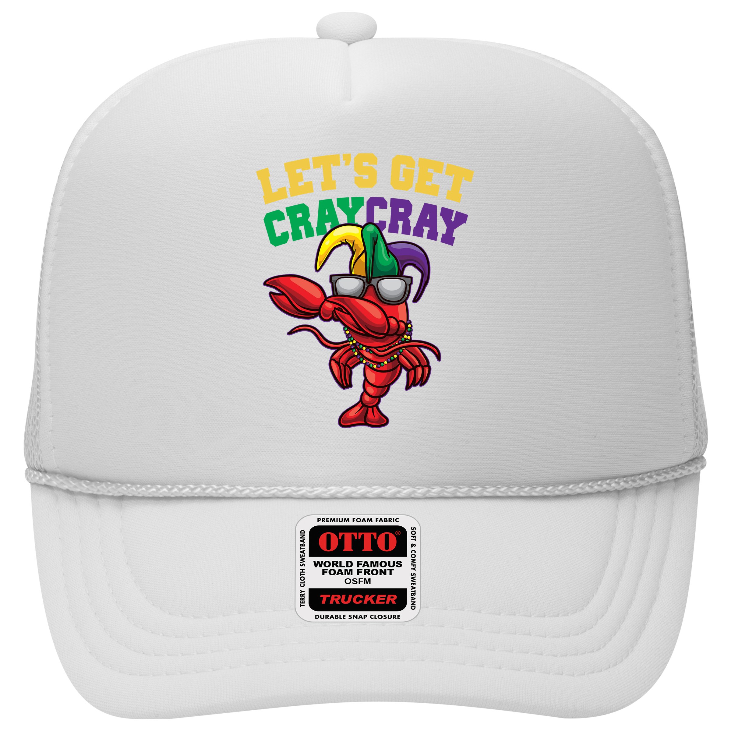 Lets Get Cray Cray Dabbing Crawfish Mardi Gras Hat