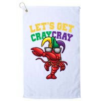 Lets Get Cray Cray Dabbing Crawfish Mardi Gras Golf Towel